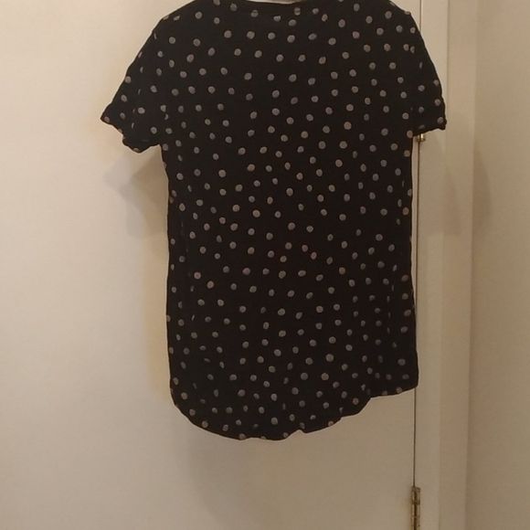 Zara polka dot cotton blend tee - Picture 3 of 3